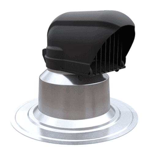 Ubbink Solar cable and pipe roof vent flange 120 0° - aluminium