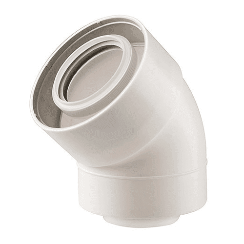Ubbink UbiFit bocht concentrisch, 45gr. 60/100
