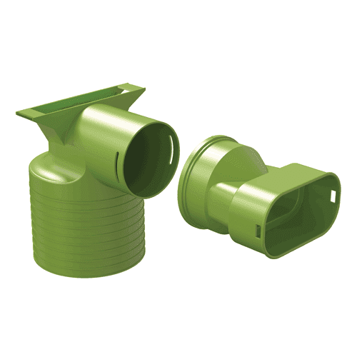 Ubbink Air Excellent enkele ventieladapter 90°