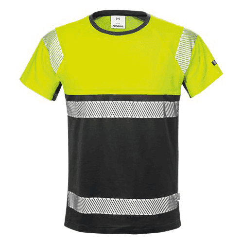 085926 FRI T-shirt HighVis kl1 gl/zw XL