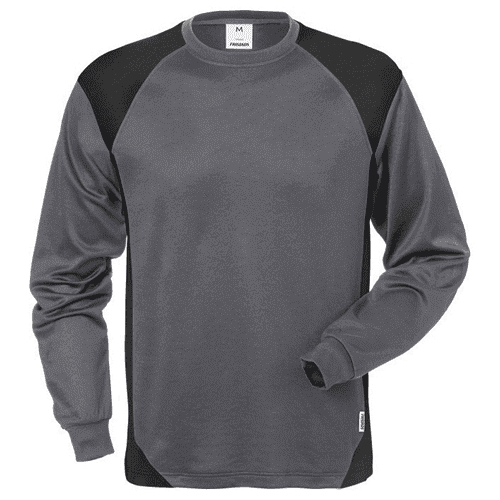 Fristads T-shirt met lange mouwen 7071 THV - grijs/zwart