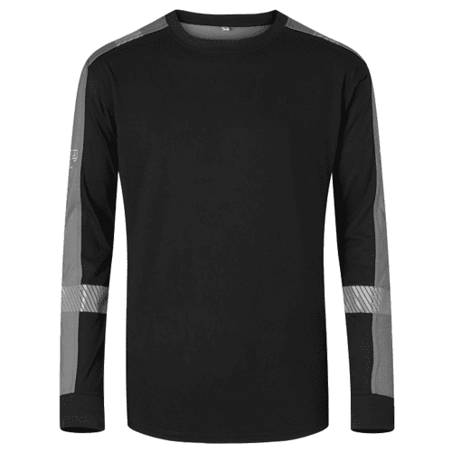 Hydrowear Japan T-shirt met lange mouwen, zwart/grijs