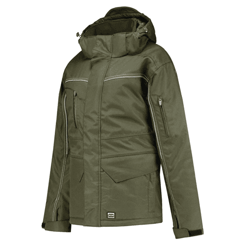 089033 Midi parka canvas army M