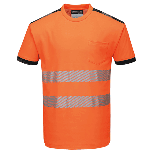 Portwest T-shirt T181 - PW3 Hi-Vis - oranje/zwart