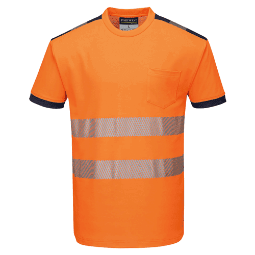 Portwest T-shirt T181 - PW3 Hi-Vis - oranje/blauw