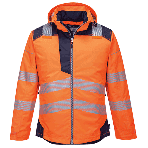 Portwest winterjas T400 - PW3 Hi-Vis - oranje/blauw