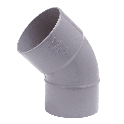 Wadal bocht 45gr mof-spie lijmverbinding