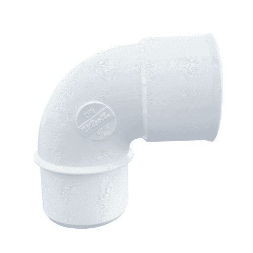 101540 PVC bocht 32 90gr 1x mof wit