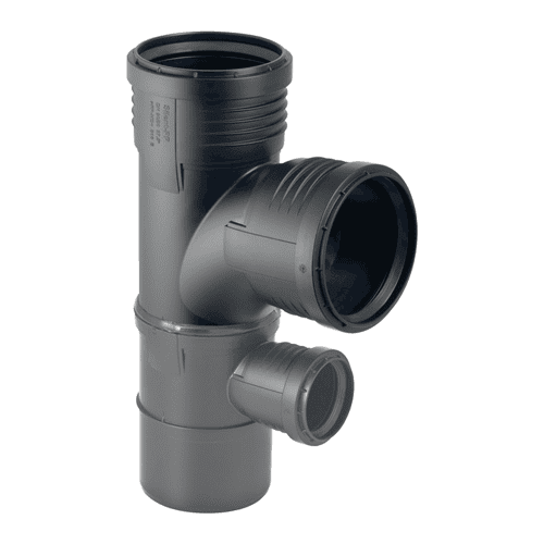 Geberit Silent-PP gecombineerd stroom T-stuk 87,5gr