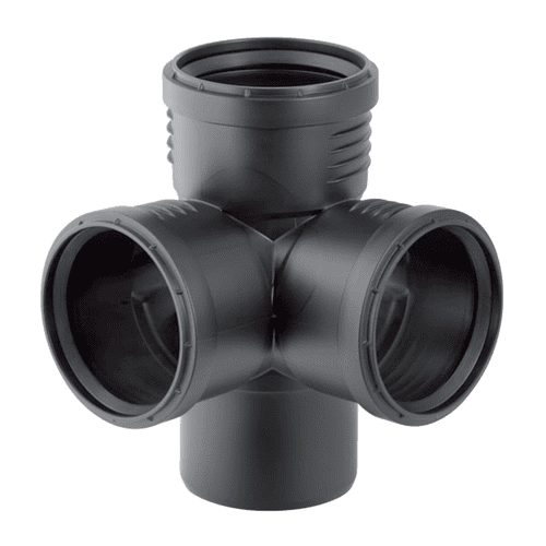 Geberit Silent-PP hoek T-stuk 87,5gr