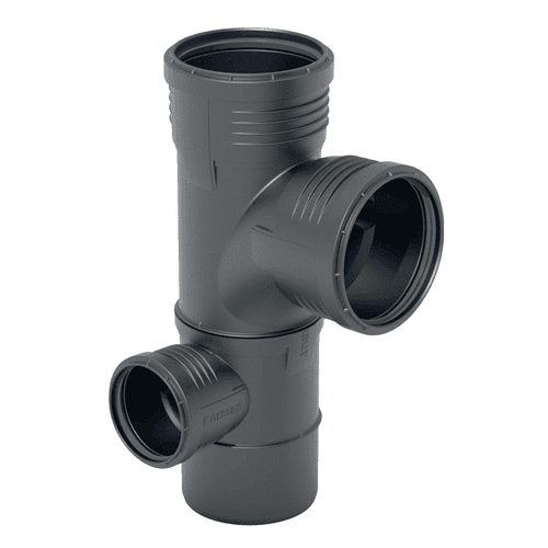 Geberit Silent-PP gecombineerde hoek T-stuk 87,5gr