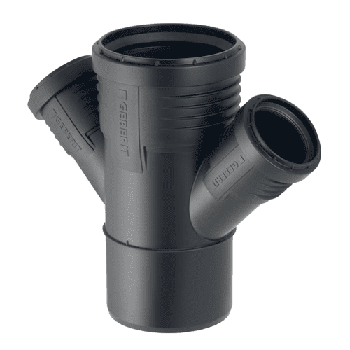 Geberit Silent-PP dubbel T-stuk 45gr