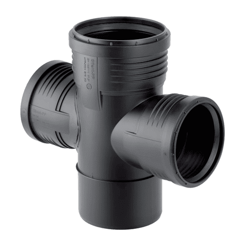 Geberit Silent-PP dubbel T-stuk 87,5gr