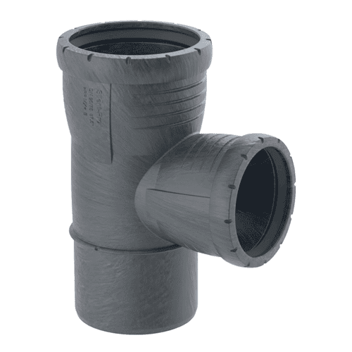 Geberit Silent-Pro PP verloop T-stuk 87,5gr