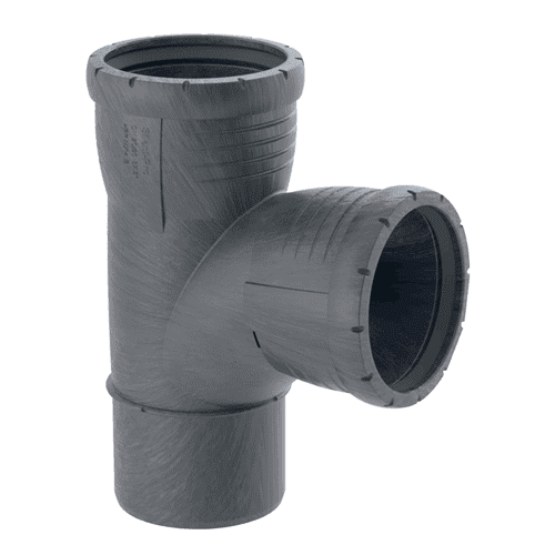 Geberit Silent-Pro PP stroom T-stuk 87,5gr