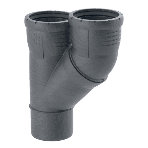 Geberit Silent-Pro PP parallel T-stuk 45gr