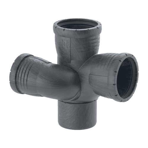 115486 GEB SIL Pro PP schacht T-stuk 87.5° R 90x75/90