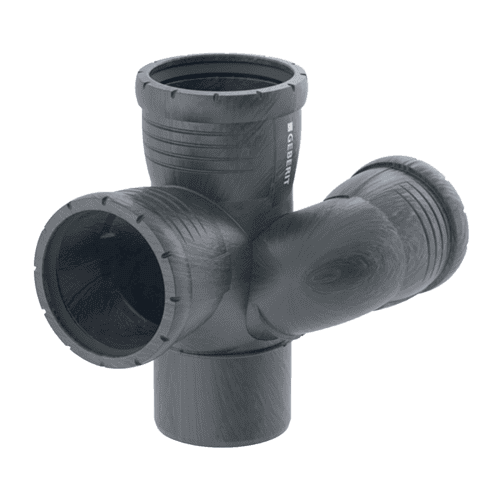 Geberit Silent-Pro PP schacht T-stuk 87,5gr
