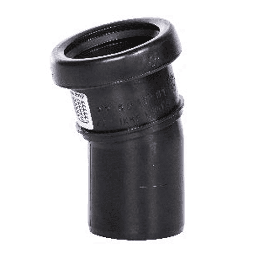 Pipelife PP bocht SN4 15gr, mof x spie