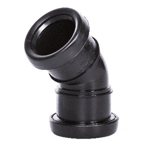 Pipelife PP bocht SN4 45gr, mof x mof