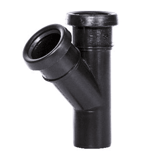 Pipelife PP verloop T-stuk SN4 45gr, mof/mof/spie