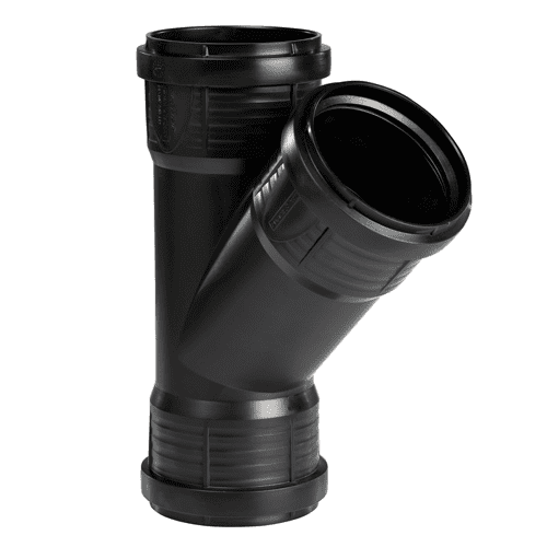 Pipelife PP MASTER 3 PLUS T-stuk 45°, 3x mof
