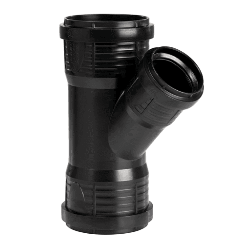 Pipelife PP MASTER 3 PLUS verloop T-stuk 45°, 3x mof