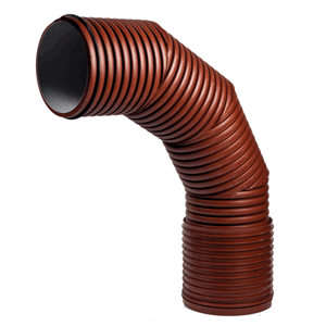 Pipelife PP bocht 90gr mof/spie SN8 bruin