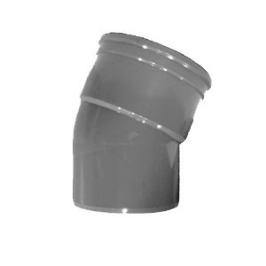 PVC bocht 22gr mof-spie SN4 manchetverbinding