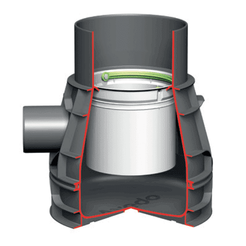 Axedo PP onderbak 10L