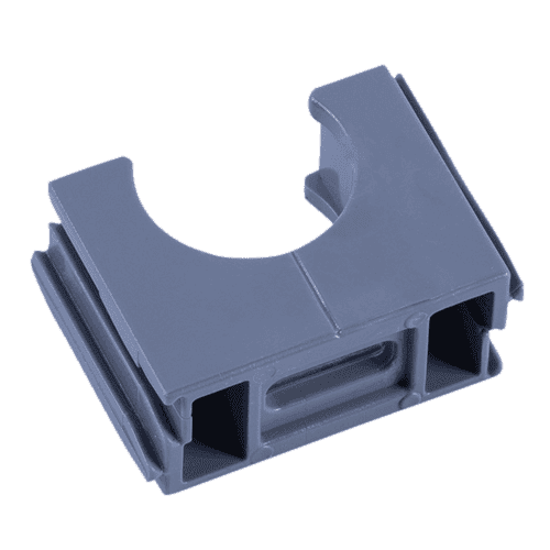 Pipelife Polfix conduit clamp with clamping block VSV, grey