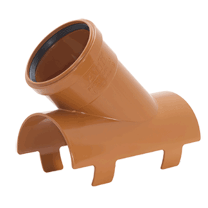 PVC clamped saddle 45°