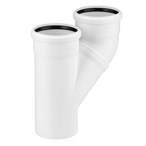 RAUPIANO Plus T-stuk (m/m/s) 87gr. parallel afvoer