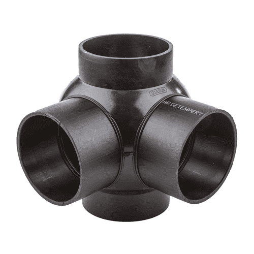 Wavin QuickStream PE kogel T-stuk 90gr