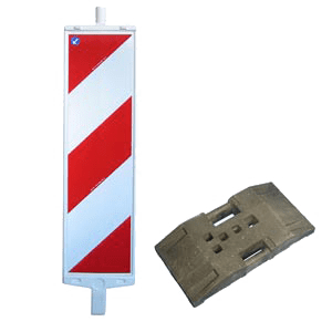 Baakschild standaard, links/rechts (verhuur)