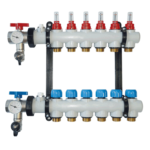 REHAU RAUTHERM monoblokpolymeerverdeler P HKV-D