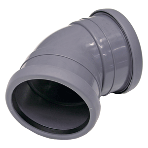 Pipelife Topfit PP bocht 45gr mof/mof, grijs