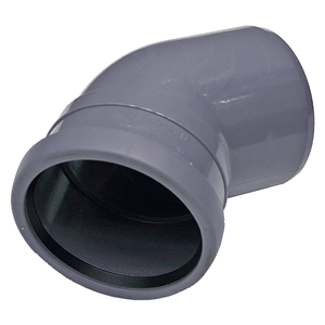 Pipelife Topfit PP bocht 45gr mof/spie, grijs