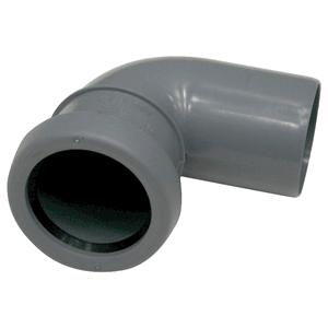 Pipelife Topfit PP bocht 90gr mof/spie, grijs