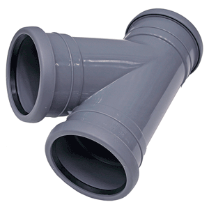 Pipelife Topfit PP T-stuk 45gr 3x mof, grijs
