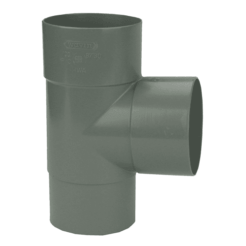 155134 PL-HWA T-stuk 70 90gr grijs m/ver