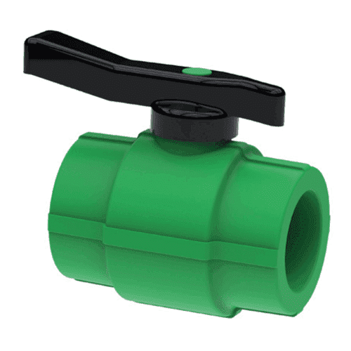 PPR ball valve with butterfly lever