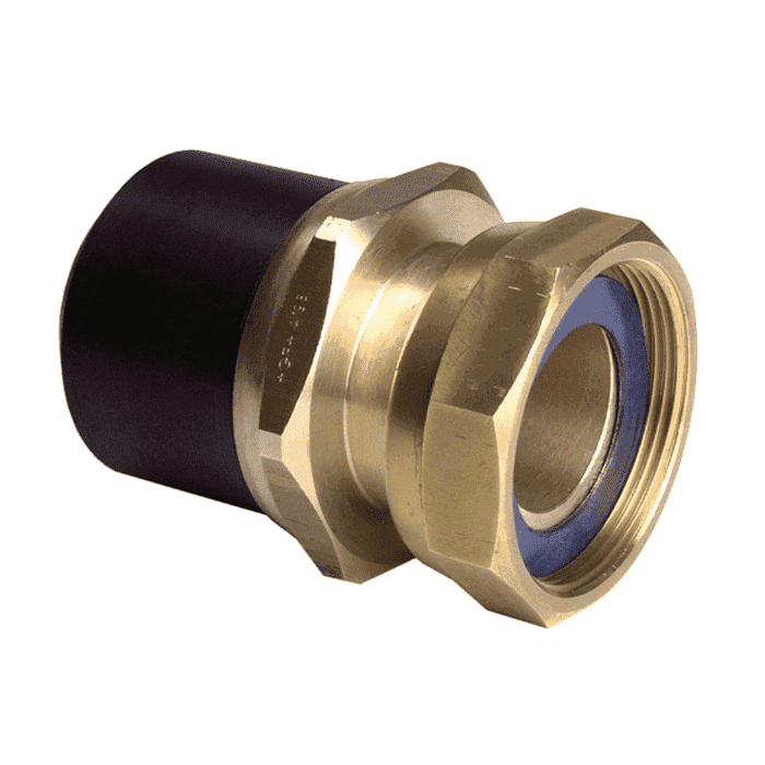 GF PE 100 transition adapter PE/brass adaptor bush