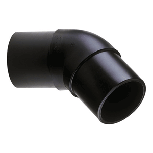 PE100 knie, verlengd 45gr. SDR17