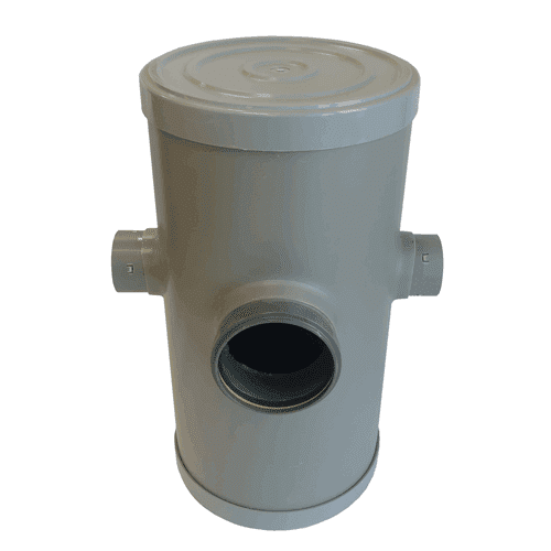 Walraven drainage gully 1x 80 drain (0°)/1x cuff 125 (90°)/1x 80 drain (180°)