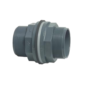 PVC tankdoorvoer 2 x bu.dr. PN16