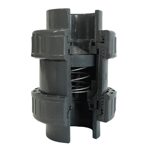 PVC terugslagklep veerbelast, PN16
