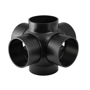 Geberit PE quadruple branchball fitting, 90°