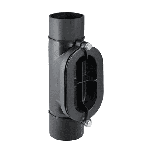 Geberit PE ontstoppingsstuk 90gr met ovale deksel