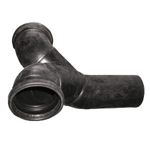 Geberit PE dubbele wandclosetbocht 180gr voor horizontale montage